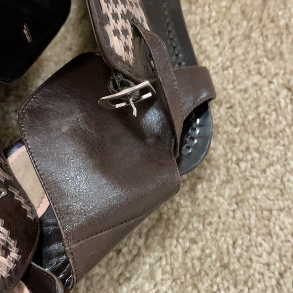 Sigerson Morrison woven gladiator sandals SZ 9 - Picture 5 of 9